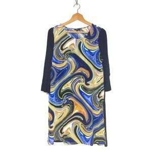 Cupio Marble Swirl Tunic Dress SZ M